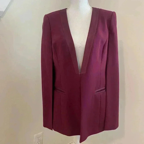 Ted Baker London Maggyy Ottoman Cape Blazer Size 3 medium) - Picture 5 of 15